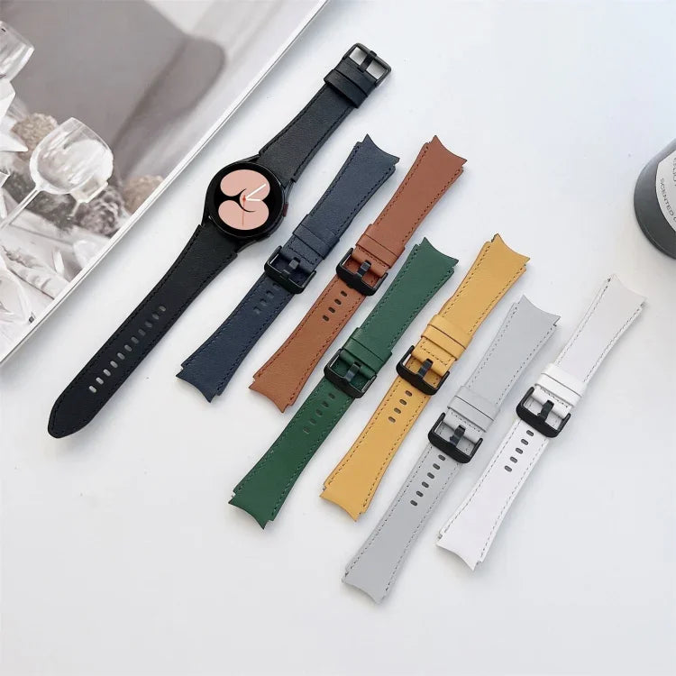 Dây đồng hồ da hai mặt, Dành cho Samsung Galaxy Watch4 40mm / 44mm