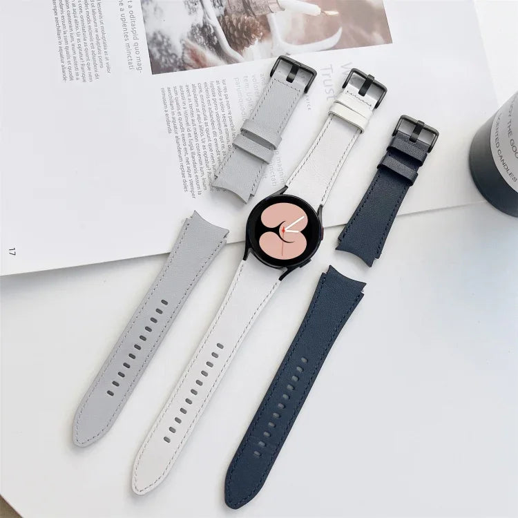 Dây đồng hồ da hai mặt, Dành cho Samsung Galaxy Watch4 40mm / 44mm
