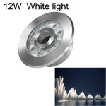 Đèn phun nước dưới nước vòng cảnh quan LED thép không gỉ, 6W, 9W, 12W, 18W, 24W