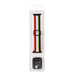 Bộ Dây Đeo Đồng Hồ Dây Nylon Dệt Sọc Có Thể Điều Chỉnh + Ốp Đồng Hồ Cho Apple Watch Series, 7 41mm/6&SE&5&4 40mm/3&2&1 38mm, 7 45mm/6&SE&5&4 44mm/3&2&1 42mm