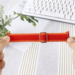 Bộ Dây Đeo Đồng Hồ Dây Nylon Dệt Sọc Có Thể Điều Chỉnh + Ốp Đồng Hồ Cho Apple Watch Series, 7 41mm/6&SE&5&4 40mm/3&2&1 38mm, 7 45mm/6&SE&5&4 44mm/3&2&1 42mm
