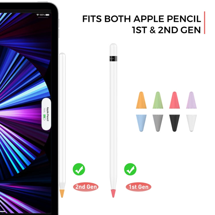 Bộ 8 chiếc nắp đầu bút silicone Stoyobe đa năng cho Apple Pencil 1 / 2, màu sắc hỗn hợp, nữ, nam
