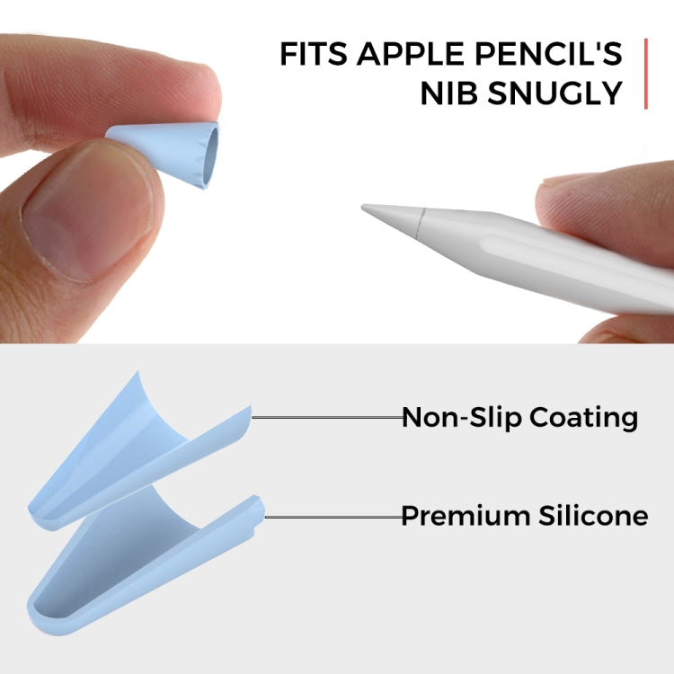 Bộ 8 chiếc nắp đầu bút silicone Stoyobe đa năng cho Apple Pencil 1 / 2, màu sắc hỗn hợp, nữ, nam
