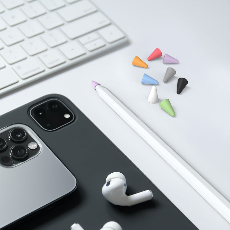 Bộ 8 chiếc nắp đầu bút silicone Stoyobe đa năng cho Apple Pencil 1 / 2, màu sắc hỗn hợp, nữ, nam