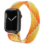 Nylon Braid Strap Watchband For Apple Watch Series, 7 45mm / 6&SE&5&4 44mm / 3&2&1 42mm