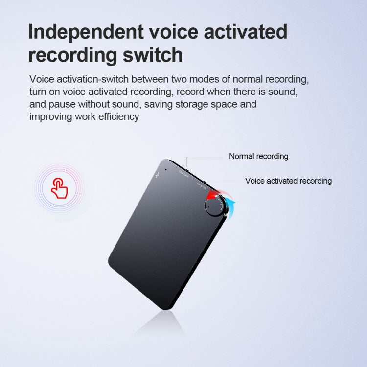 Máy ghi âm thẻ siêu mỏng di động K2, 4GB, 8GB, 16GB, 32GB