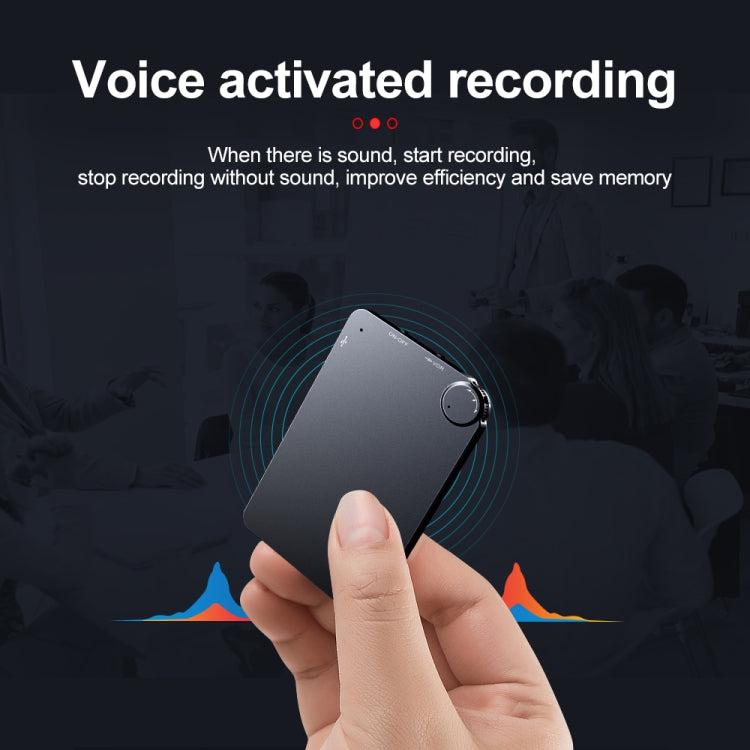 Máy ghi âm thẻ siêu mỏng di động K2, 4GB, 8GB, 16GB, 32GB