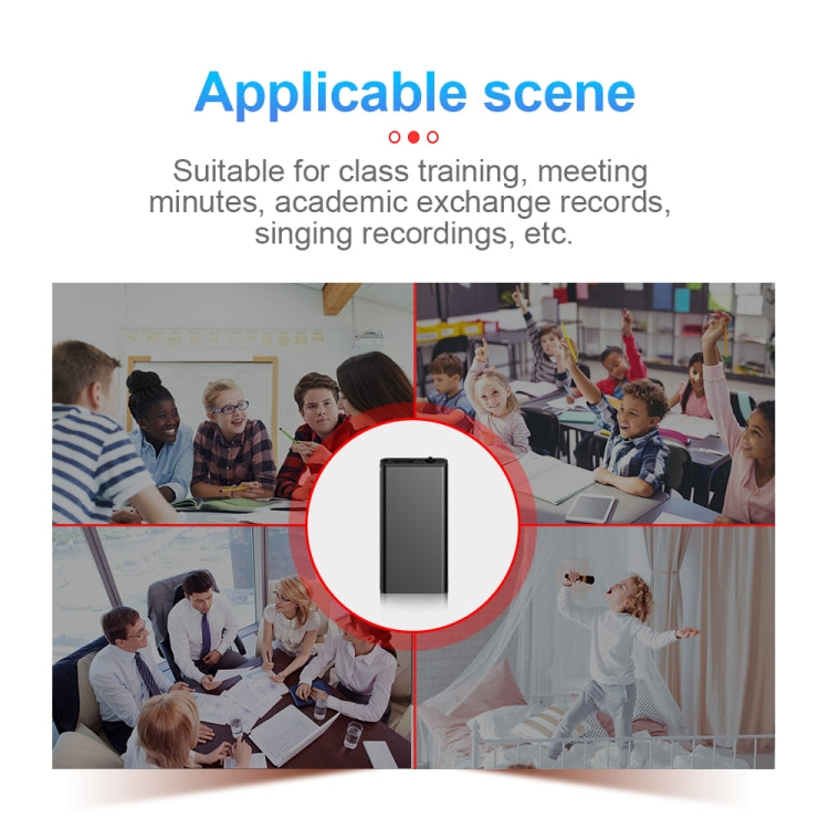 Máy ghi âm điều khiển giọng nói giảm tiếng ồn HD thông minh Q1, 8GB, 16GB, 32GB
