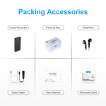Máy ghi âm điều khiển giọng nói giảm tiếng ồn HD thông minh Q1, 8GB, 16GB, 32GB
