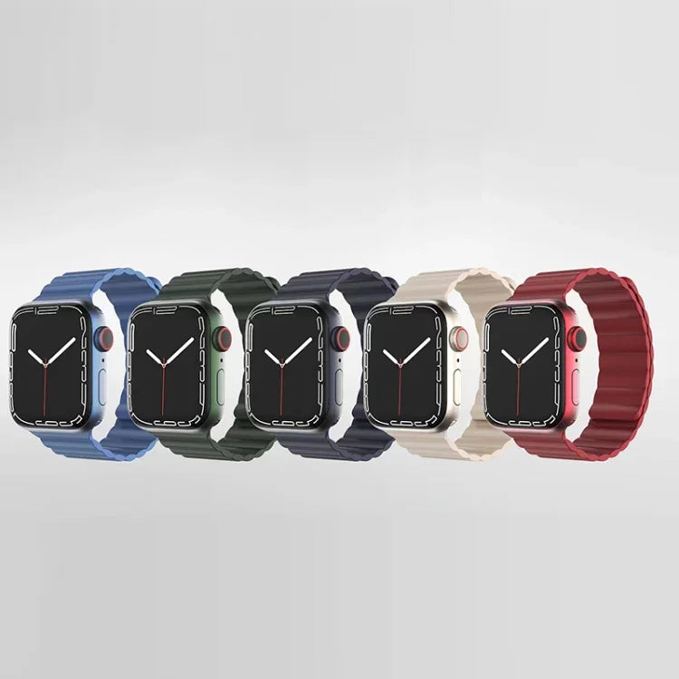 Dây đồng hồ nam châm silicone lỏng Mutural cho Apple Watch Series, 7 41mm / 6&SE&5&4 40mm / 3&2&1 38mm, 7 45mm / 6&SE&5&4 44mm / 3&2&1 42mm