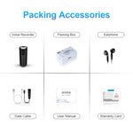 Máy ghi âm điều khiển giọng nói từ xa giảm tiếng ồn HD thông minh Q51, 4GB, 8GB, 16GB