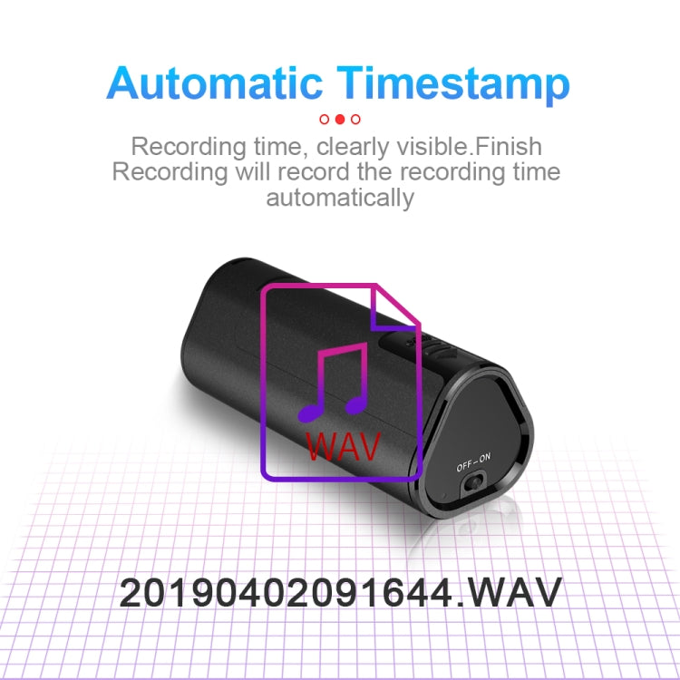 Máy ghi âm điều khiển giọng nói từ xa giảm tiếng ồn HD thông minh Q51, 4GB, 8GB, 16GB