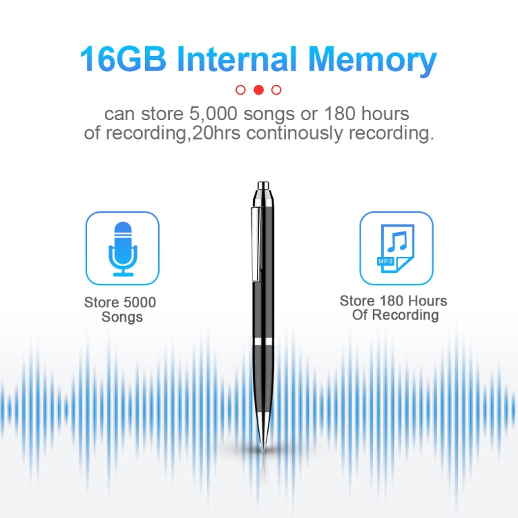 Bút ghi âm kỹ thuật số giảm tiếng ồn HD thông minh Q90, 4GB, 8GB, 16GB, 32GB