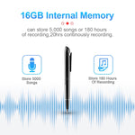 Bút ghi âm hội nghị điều khiển giọng nói giảm tiếng ồn độ nét cao AI thông minh Q9, 4GB, 8GB, 16GB, 32GB