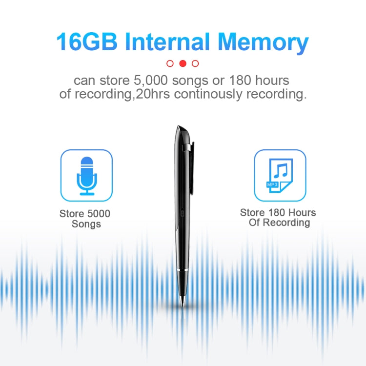 Bút ghi âm hội nghị điều khiển giọng nói giảm tiếng ồn độ nét cao AI thông minh Q9, 4GB, 8GB, 16GB, 32GB