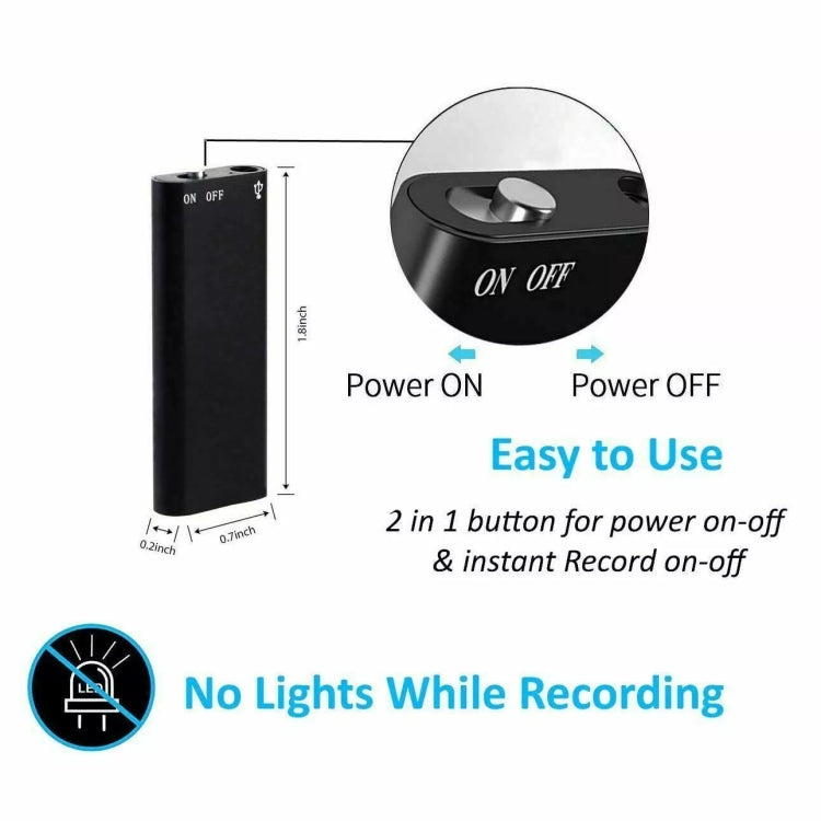 Máy ghi âm điều khiển giọng nói giảm tiếng ồn độ nét cao AI thông minh X2, 4GB, 8GB, 16GB, 32GB