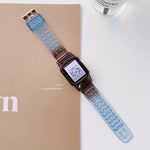 Dây đồng hồ TPU trong suốt chuyển màu Jelly Gradient cho Apple Watch Series, 7 41mm / 6&SE&5&4 40mm / 3&2&1 38mm, 7 45mm / 6&SE&5&4 44mm / 3&2&1 42mm