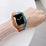 Dây đồng hồ TPU trong suốt chuyển màu Jelly Gradient cho Apple Watch Series, 7 41mm / 6&SE&5&4 40mm / 3&2&1 38mm, 7 45mm / 6&SE&5&4 44mm / 3&2&1 42mm