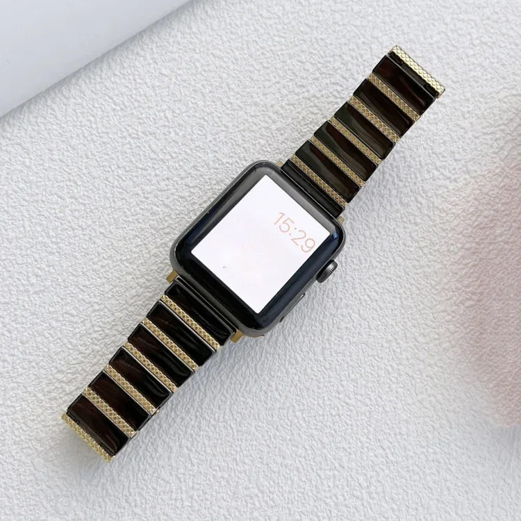 Dây đồng hồ thép một hạt gốm cho Apple Watch Series, 7 41mm / 6&SE&5&4 40mm / 3&2&1 38mm, 7 45mm / 6&SE&5&4 44mm / 3&2&1 42mm