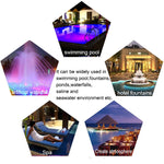 LED Stainless Steel Wall-mounted Pool Light Landscape Underwater Light, 6W, 9W, 12W, 15W, 18W, 24W, 36W