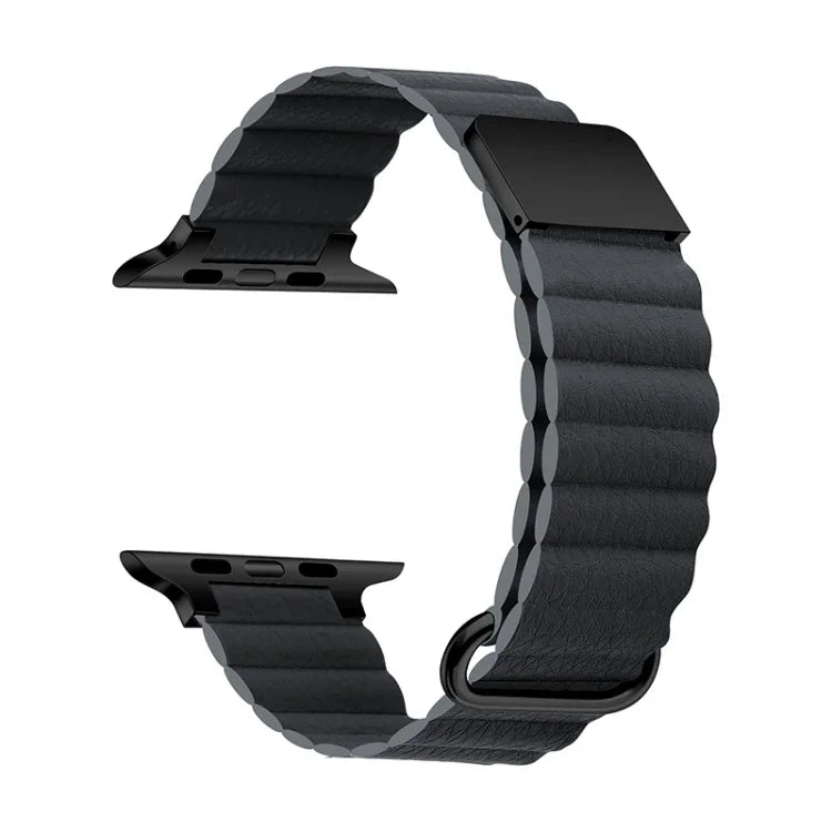 Dây đồng hồ da nam châm cho Apple Watch Series, 7 41mm / 6&SE&5&4 40mm / 3&2&1 38mm, 7 45mm / 6&SE&5&4 44mm / 3&2&1 42mm