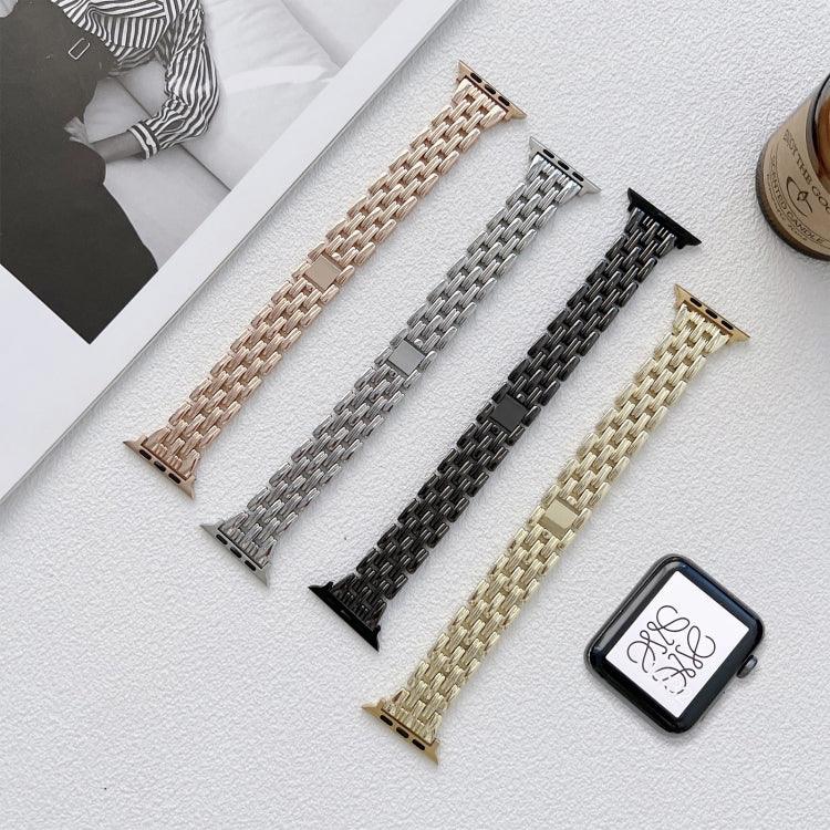 Dây đồng hồ thép không gỉ sọc năm baht cho Apple Watch Series, 7 41mm / 6&SE&5&4 40mm / 3&2&1 38mm, 7 45mm / 6&SE&5&4 44mm / 3&2&1 42mm
