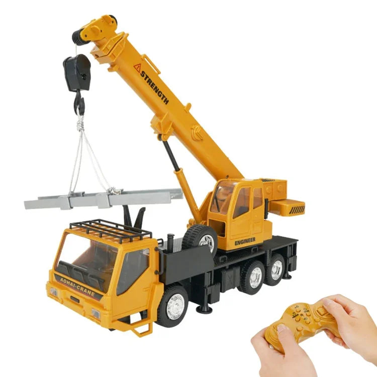 Xe mô hình điều khiển từ xa MoFun 2.4G 10 kênh, cần cẩu, xe ben, xe trộn bê tông