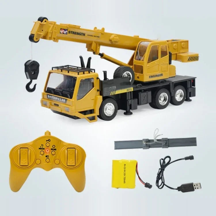 Xe mô hình điều khiển từ xa MoFun 2.4G 10 kênh, cần cẩu, xe ben, xe trộn bê tông