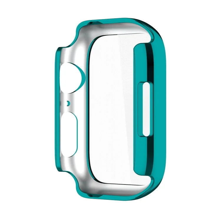 Ốp lưng bảo vệ PC chống sốc mạ điện kèm phim kính cường lực, Dành cho Apple Watch Series 9 / 8 / 7 41mm, Dành cho Apple Watch Series 9 / 8 / 7 45mm