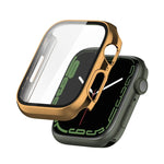 Ốp lưng bảo vệ PC chống sốc mạ điện kèm phim kính cường lực, Dành cho Apple Watch Series 9 / 8 / 7 41mm, Dành cho Apple Watch Series 9 / 8 / 7 45mm