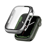 Ốp lưng bảo vệ PC chống sốc mạ điện kèm phim kính cường lực, Dành cho Apple Watch Series 9 / 8 / 7 41mm, Dành cho Apple Watch Series 9 / 8 / 7 45mm