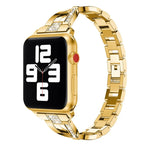 Dây đồng hồ thép không gỉ đính kim cương cho Apple Watch Series, 7 41mm / 6&SE&5&4 40mm / 3&2&1 38mm, 7 45mm / 6&SE&5&4 44mm / 3&2&1 42mm