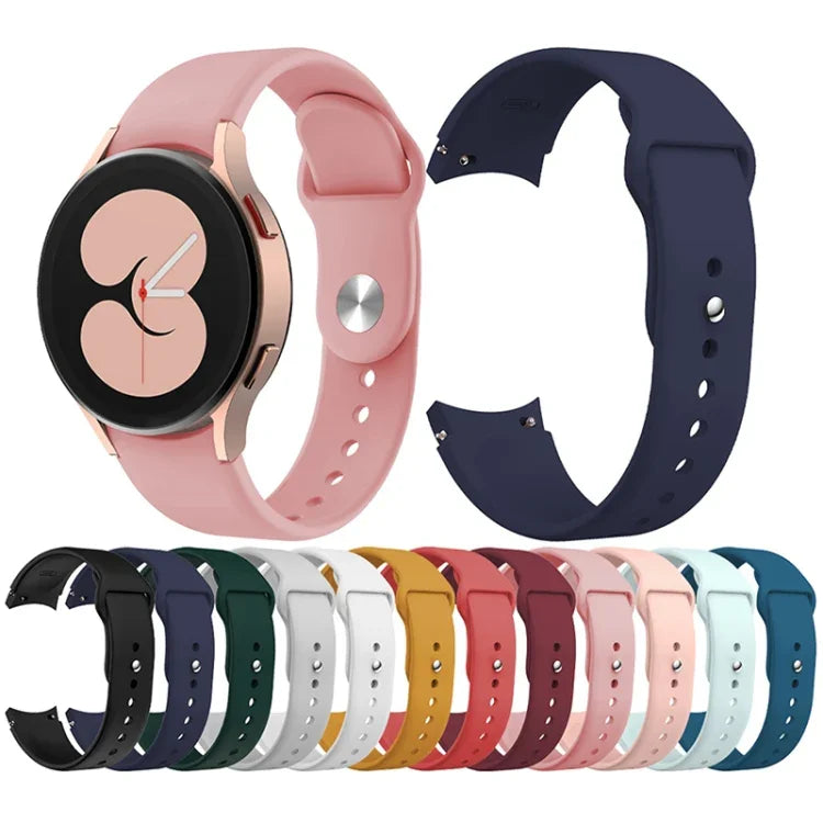 Dây đồng hồ silicone khóa ngược cho Samsung Galaxy Watch4 40&44mm/Watch4 Classic 42&46mm