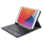 Bao da bàn phím Bluetooth phím vuông họa tiết da cừu A07B-A có điều khiển cảm ứng cho iPad, cho iPad 9.7 2018 & 2017 / Pro 9.7 inch / Air 2, cho iPad Pro 10.5 inch / 10.2 2021 & 2020 & 2019 / Air 3