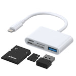 Bộ đọc thẻ JOYROOM S-H142 4 trong 1 từ 8 Pin sang thẻ SD / TF + sạc 8 Pin + giao diện USB OTG
