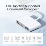 Bộ đọc thẻ JOYROOM S-H142 4 trong 1 từ 8 Pin sang thẻ SD / TF + sạc 8 Pin + giao diện USB OTG