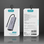 Bộ chia đa chức năng amalink 95122D Type-C / USB-C sang RJ45 + 2 cổng USB + PD 3.0, mã 95122D