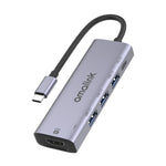 Bộ chia đa chức năng amalink 95123D Type-C / USB-C sang HDMI + 3 cổng USB + PD 3.0, mã 95123D