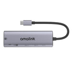 Bộ chia đa chức năng amalink 95126 Type-C / USB-C sang HDMI kép + 2 cổng USB + PD 3.0, mã 95126