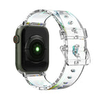 Dây đồng hồ silicone trong suốt nhiều màu cho Apple Watch Series, 7 45mm / 6 & SE & 5 & 4 44mm / 3 & 2 & 1 42mm, 7 41mm / 6 & SE & 5 & 4 40mm / 3 & 2 & 1 38mm