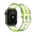 Dây đồng hồ silicone trong suốt nhiều màu cho Apple Watch Series, 7 45mm / 6 & SE & 5 & 4 44mm / 3 & 2 & 1 42mm, 7 41mm / 6 & SE & 5 & 4 40mm / 3 & 2 & 1 38mm