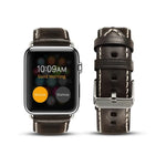 Dây đồng hồ da bò phủ sáp dầu phong cách cổ điển, Dành cho Apple Watch Series, Dành cho Apple Watch Series 5
