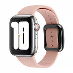 Dây đồng hồ silicone khóa đen cho Apple Watch Series, 7 41mm / 6&SE&5&4 40mm / 3&2&1 38mm