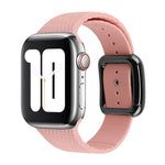 Dây đồng hồ silicone khóa đen cho Apple Watch Series, 7 41mm / 6&SE&5&4 40mm / 3&2&1 38mm