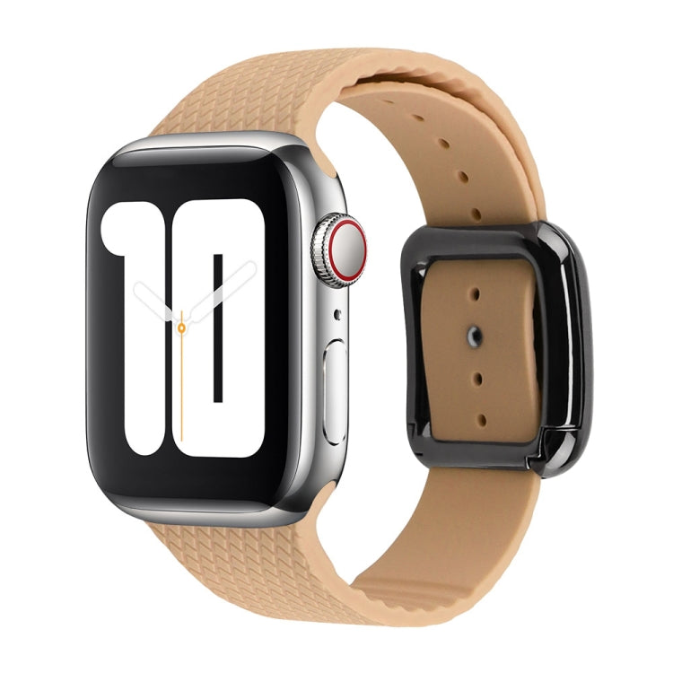 Dây đồng hồ silicone khóa đen cho Apple Watch Series, 7 41mm / 6&SE&5&4 40mm / 3&2&1 38mm