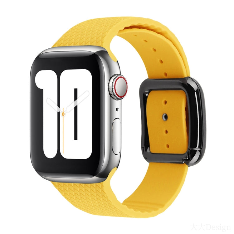 Dây đồng hồ silicone khóa đen cho Apple Watch Series, 7 41mm / 6&SE&5&4 40mm / 3&2&1 38mm