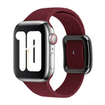 Dây đồng hồ silicone khóa đen cho Apple Watch Series, 7 41mm / 6&SE&5&4 40mm / 3&2&1 38mm