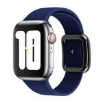 Dây đồng hồ silicone khóa đen cho Apple Watch Series, 7 41mm / 6&SE&5&4 40mm / 3&2&1 38mm