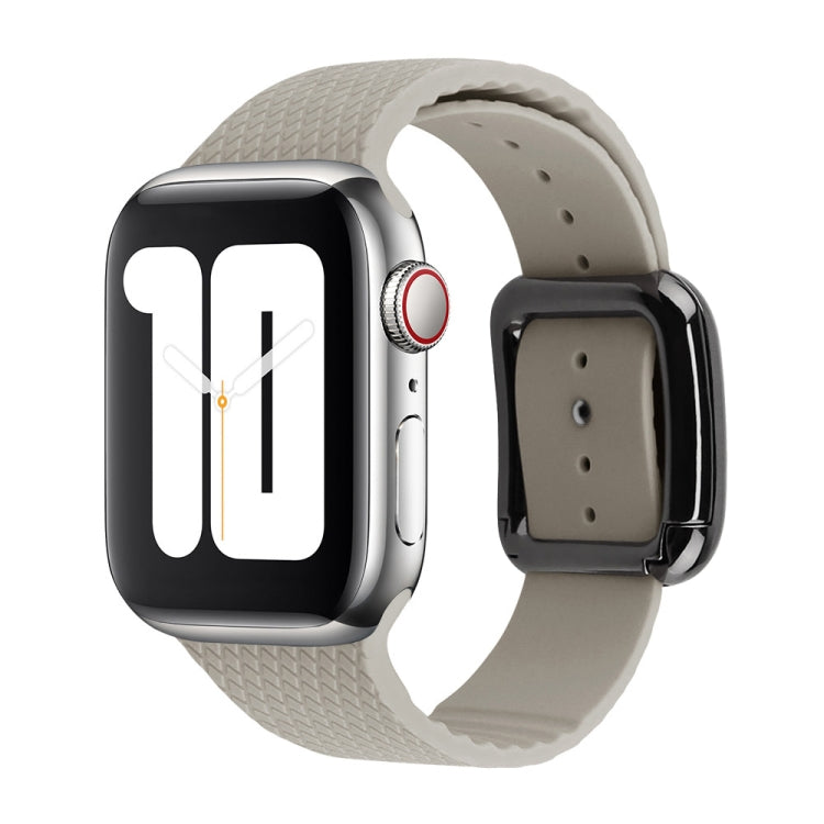 Dây đồng hồ silicone khóa đen cho Apple Watch Series, 7 41mm / 6&SE&5&4 40mm / 3&2&1 38mm