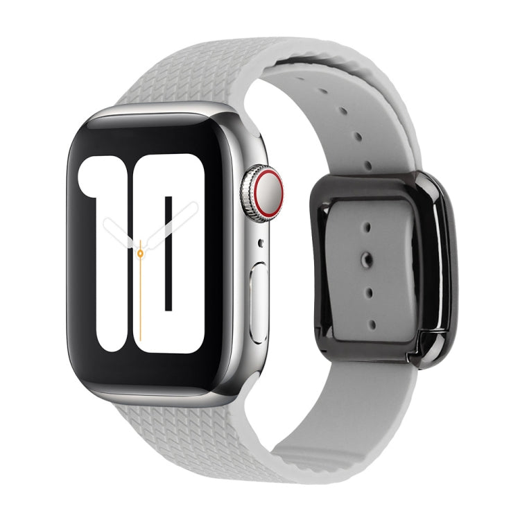Dây đồng hồ silicone khóa đen cho Apple Watch Series, 7 41mm / 6&SE&5&4 40mm / 3&2&1 38mm